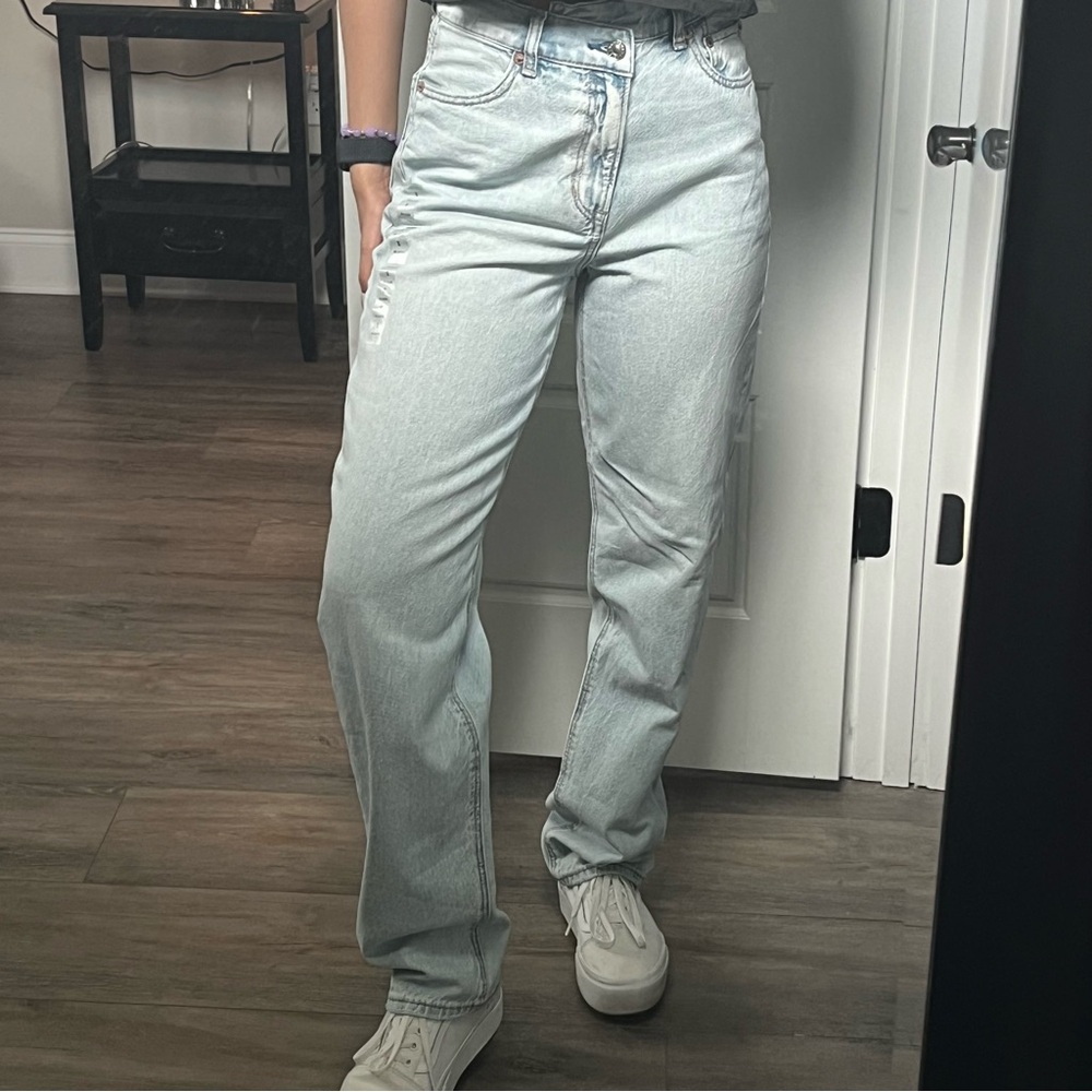 American Eagle Highest Rise Baggy Straight Jeans